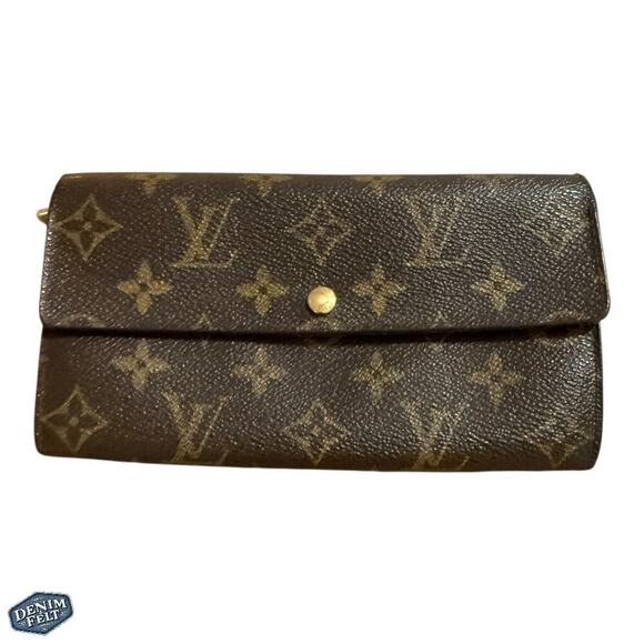 Louis Vuitton Monogram Canvas Sarah Long Wallet 👜 Classic Style | Iconic LV - Picture 1 of 14